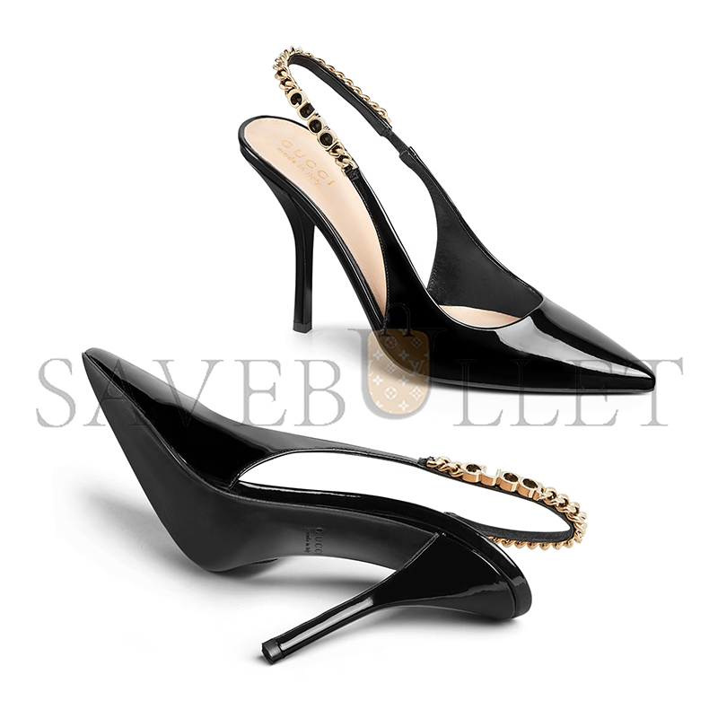 GUCCI SIGNORIA SLINGBACK PUMP 783821 BNC80 1000 GUCCI SIGNORIA SLINGBACK PUMP 783821 BNC80 1000